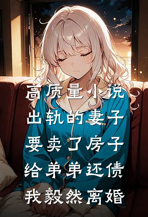 高质量小说出轨的妻子要卖了房子给弟弟还债，我毅然离婚