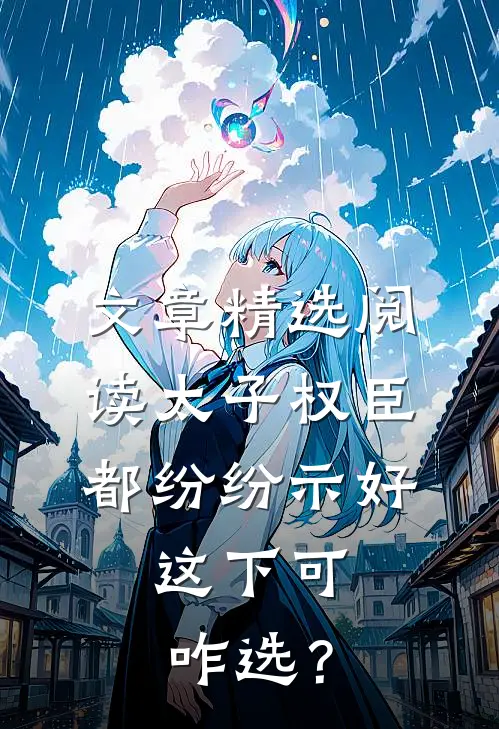 文章精选阅读太子权臣都纷纷示好，这下可咋选？